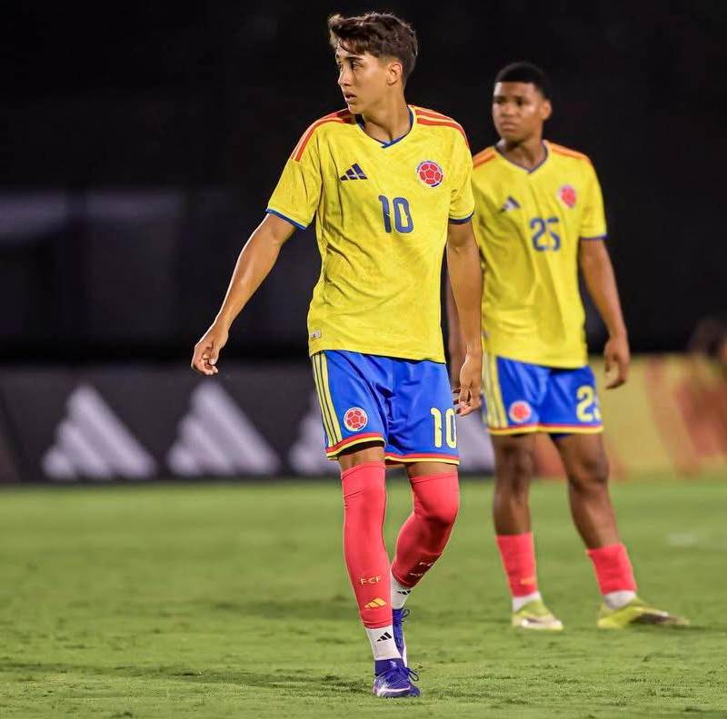 Samuel Martínez, número 10 de la Selección Colombia que disputará la final del Sudamericano Sub-17. FOTO FCF