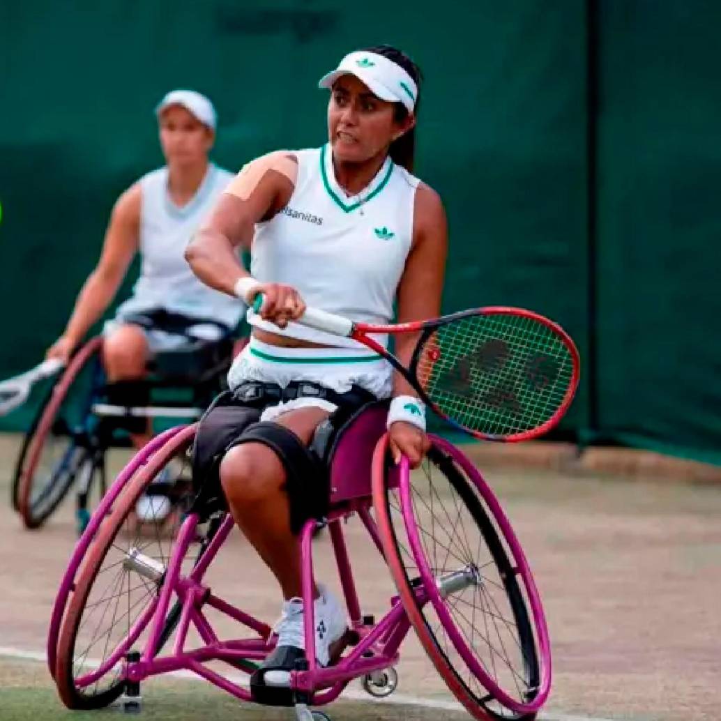 Ángelica Bernal, una de las mejores tenista del mundo en silla de ruedas. FOTO CORTESÍA