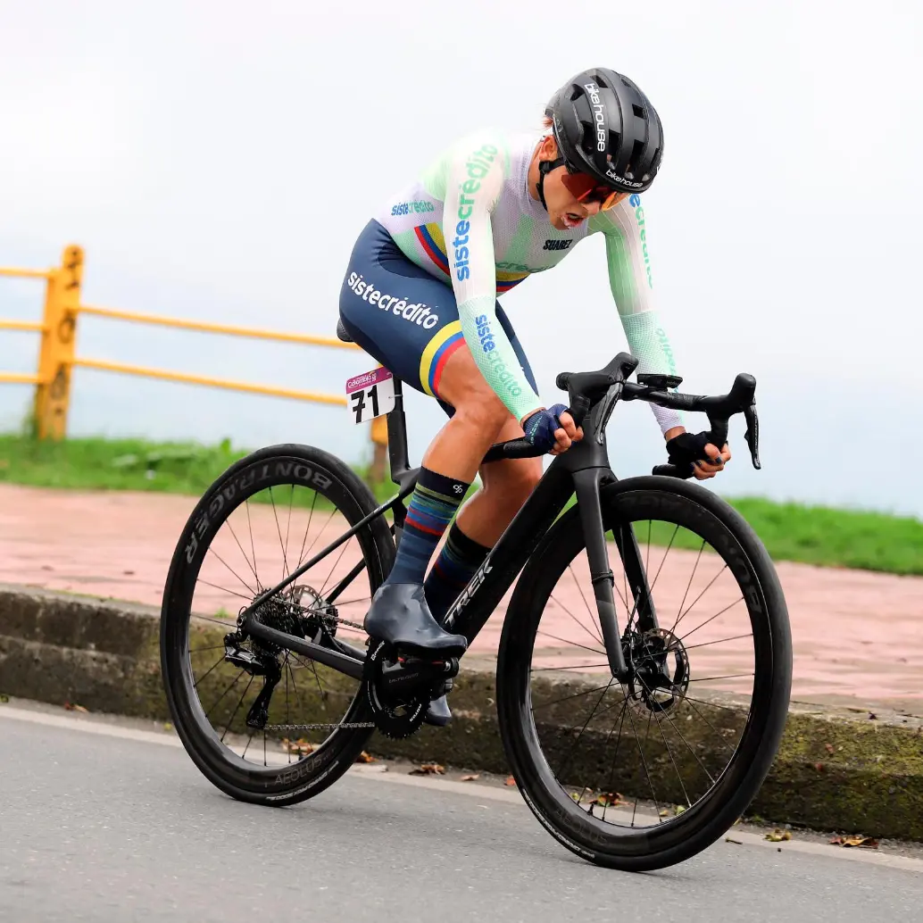 Diana Peñuela suma diez victorias de etapa en su historial de la Vuelta. FOTO X-FEDECICLISMO