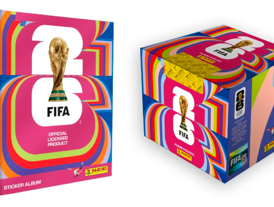 El Álbum de Panini del Mundial 2026 y la caja de láminas. FOTO PANINI