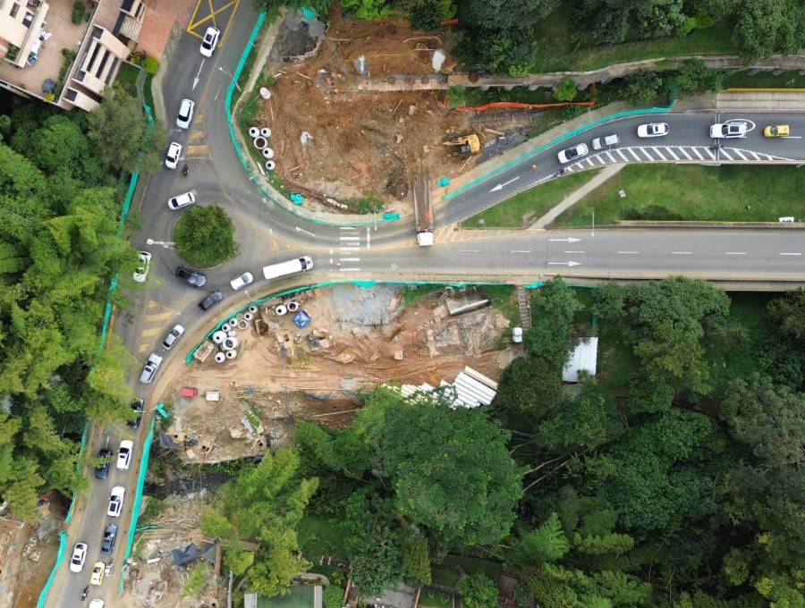 Las autoridades anunciaron el cierre total de un tramo de la carrera 35, en el barrio El Poblado. FOTO: Cortesía Alcaldía de Medellín