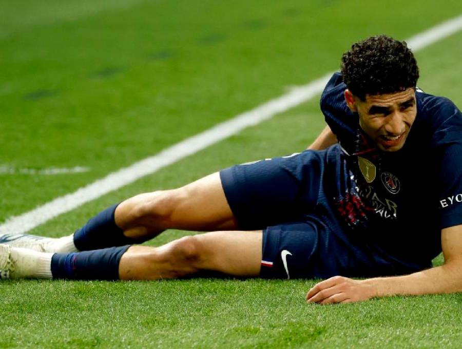 Achraf Hakimi también prende las alarmas en Marruecos de cara al Mundial de Norteamérica que comienza el 11 de junio. FOTO X-@MAXPPP