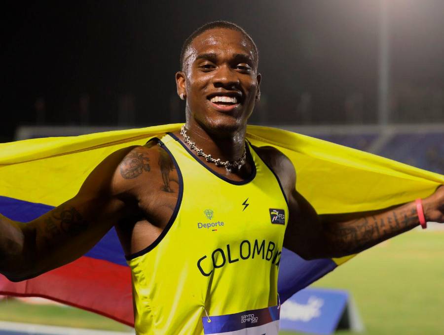 El atleta chocoano Ronal Longa sigue evolucionando de cara a los Juegos Olímpicos de 2028. FOTO COMITÉ OLÍMPICO COLOMBIANO