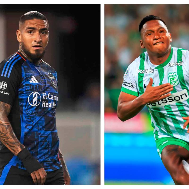 Cristian Arango y Alfredo Morelos conformarían una dupla de ataque de lujo en Nacional. FOTOS REAL SALT LAKE Y CAMILO SUÁREZ