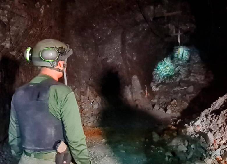 El incidente se dio dentro de uno de los socavones ilegales que afectan a la minera Sijin Continental Gold. FOTO: Santiago Olivares