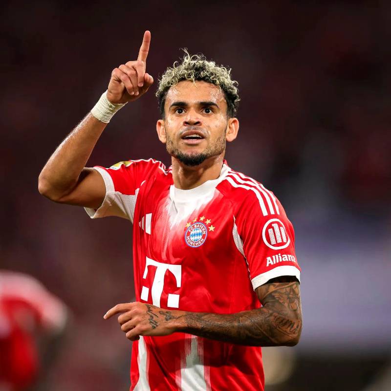 Luis Díaz llega a la Selección Colombia para los amistosos frente a Croacia y Francia en su mejor momento en Europa. FOTO BAYERN MUNICH FC