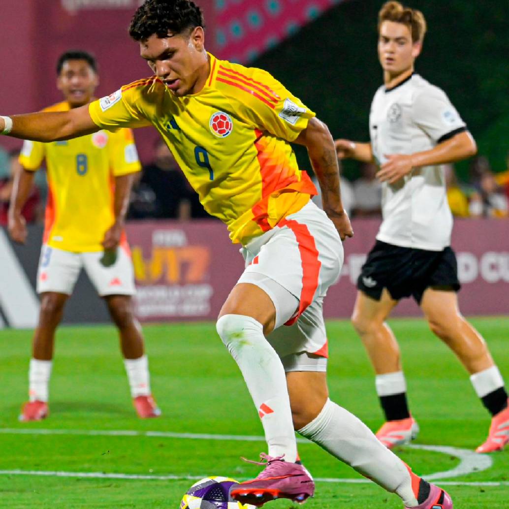 Santiago Londoño espera ser protagonista en la zona de ataque de Colombia ante El Salvador. FOTO @FCF