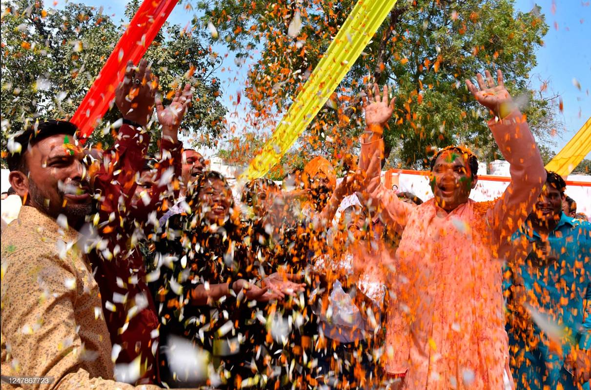 El festival Holi se realiza cada año con la llegada del equinoccio de primavera, el día siguiente a la luna llena del mes de Phalguna. Foto: Getty