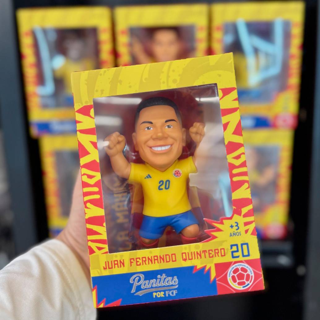Los Panitas es una colección exclusiva de 15 figuras inspiradas en los jugadores de la Selección Colombia. FOTO CORTESÍA GRUPO ÉXITO