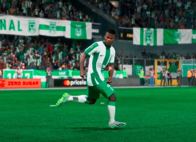 Andrés Román, uno de los jugadores más fáciles de reconocer en el nuevo videojuego de fútbol. FOTO CAPTURA VIDEO EA SPORTS FC 24