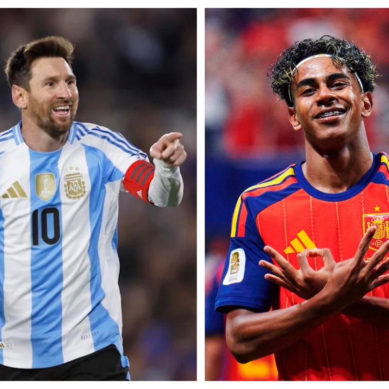 Messi y Yamal, dos de las máximas figuras que tendrá la final del Mundial. FOTOS GETTY