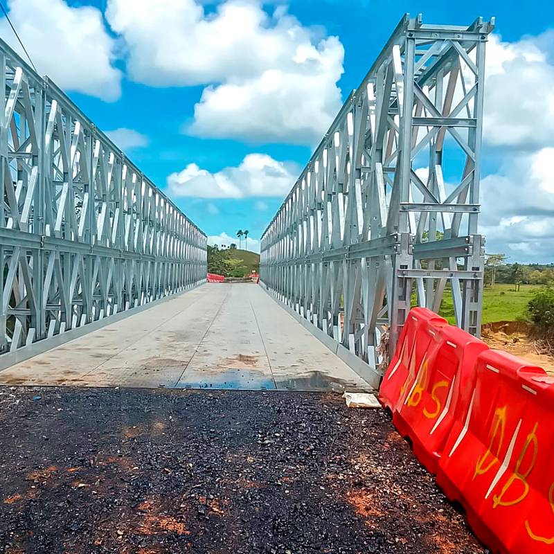 La Gobernación de Antioquia aportó 700 millones para la cimentación, mientras el Invías ejecutó el resto de la obra. Foto: Gobernación de Antioquia.