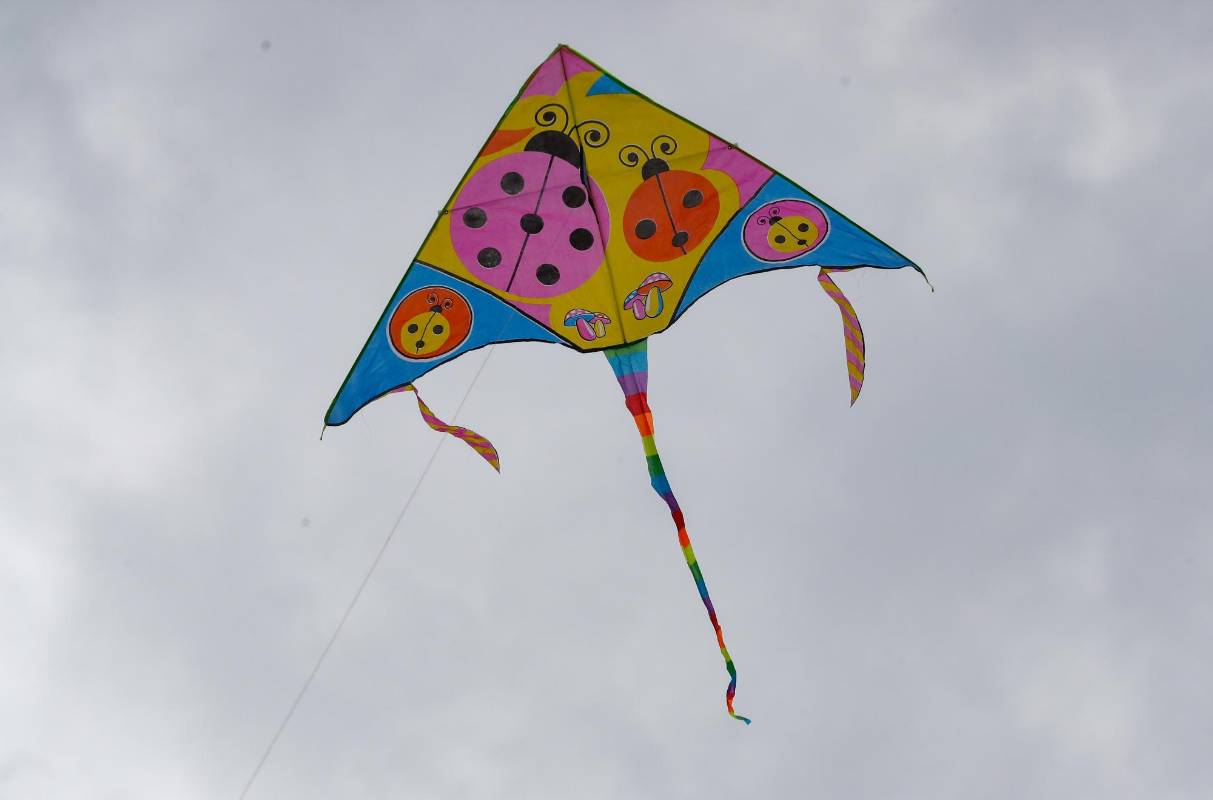 Cometas de Colores y tamaños, fueron la sensación visual entre muchos de los asistentes. Foto: Manuel Saldarriaga Quintero.