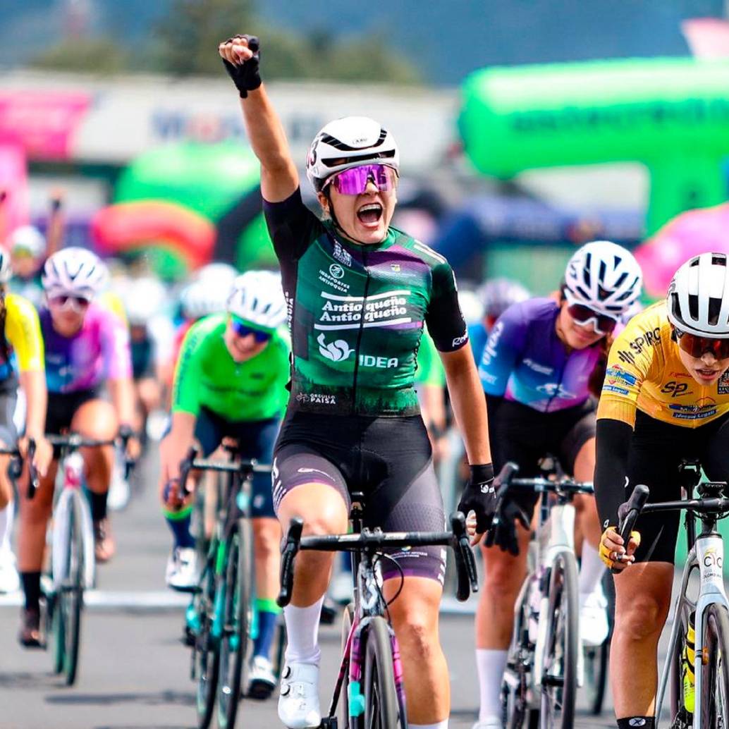 Luciana Osorio, de 19 años, es la nueva campeona nacional de ruta sub-23. FOTO CORTESÍA ÁNDERSON BONILLA