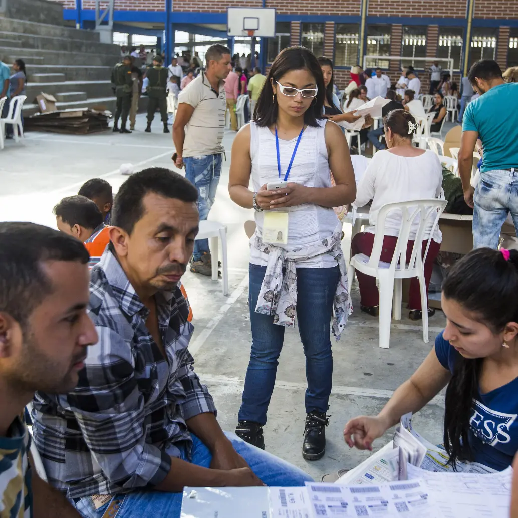 Los testigos electorales son veedores naturales de las votaciones que se llevarán a cabo este 31 de mayo. Foto: Julio César Herrera Echeverri