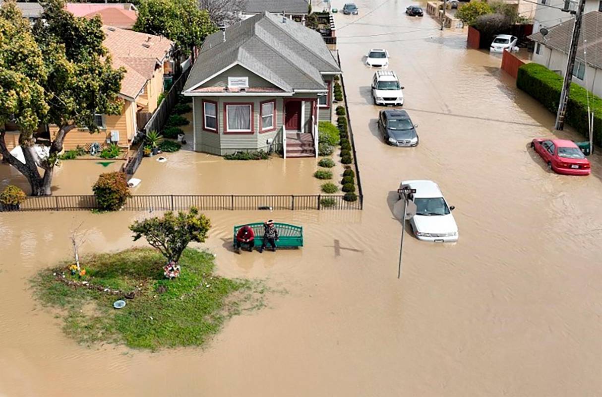 Las áreas más vulnerables a las inundaciones en California incluyen las llanuras aluviales, las áreas costeras y los cañones. Foto: Getty