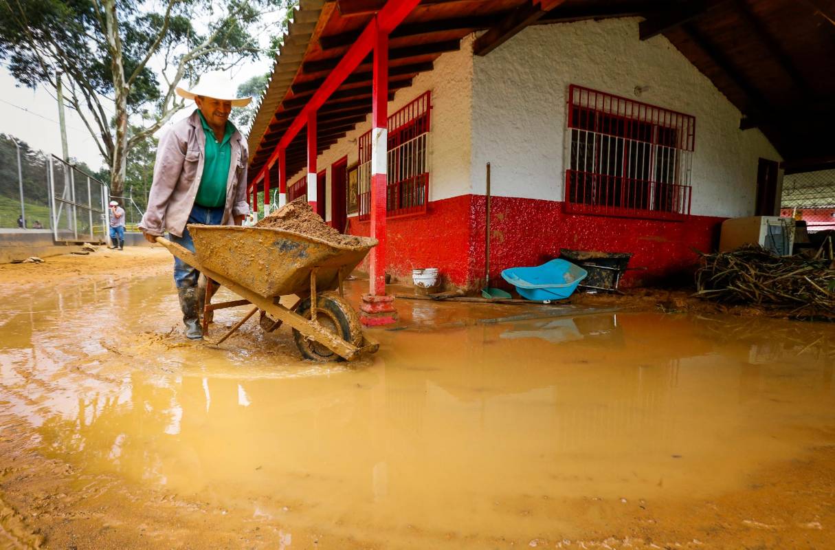 El corregimiento de San Antonio de Prado también resulto afectado por las intensas lluvias. Foto: Julio César Herrera