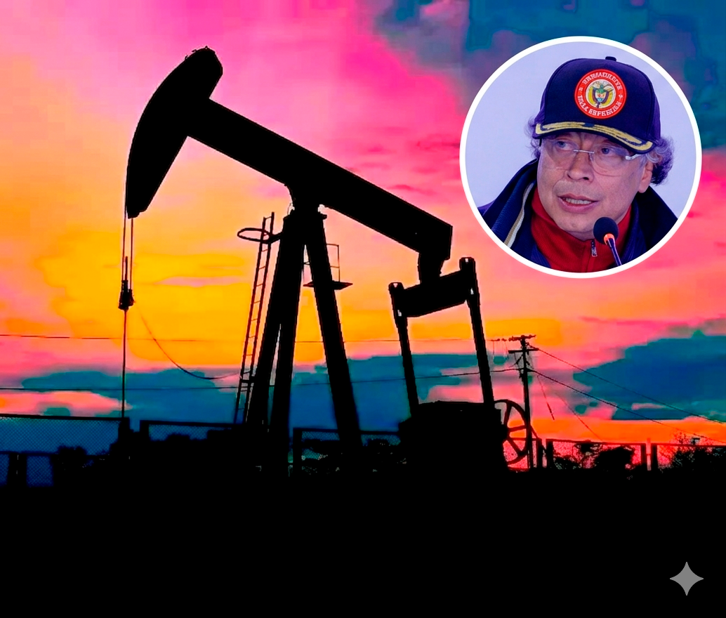 El presidente Gustavo Petro generó controversia tras afirmar que el petróleo y el gas dejarán de venderse en el mundo. FOTO AFP Y PRESIDENCIA