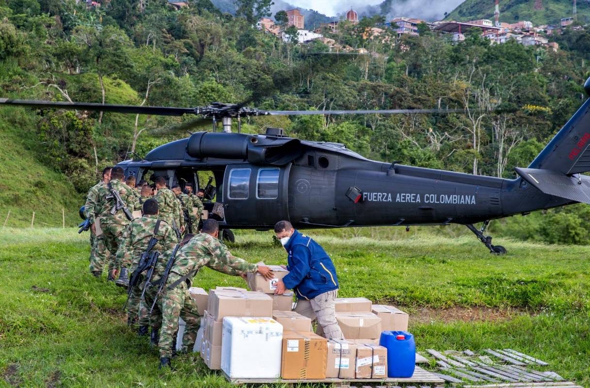 El mal tiempo reinante en Ituango no ha permitido la llegada de las ayudas que se encuentran represadas en Medellín. Foto Juan Antonio Sánchez Ocampo