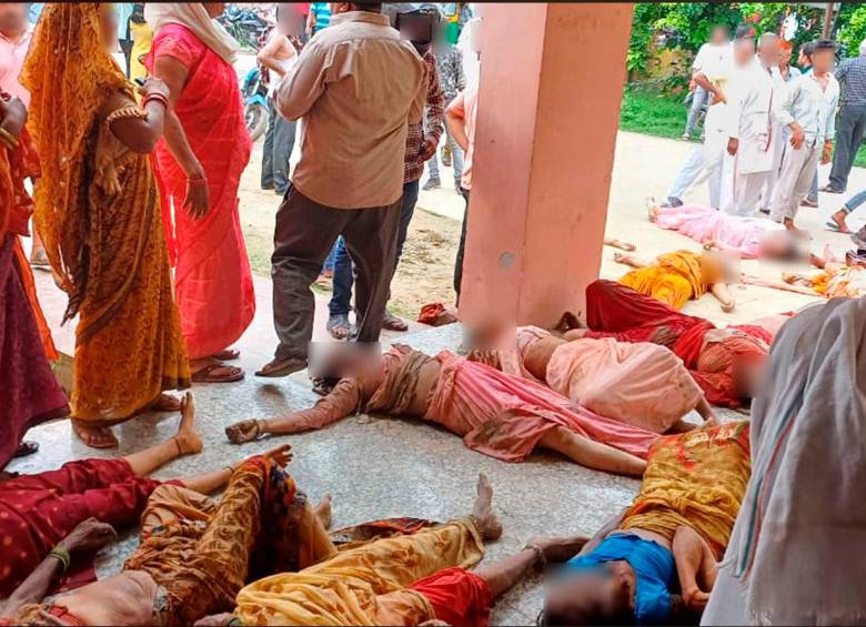 Las grandes celebraciones religiosas en India han estado marcadas por tragedias como la de este martes en Hathras, a 140 kilómetros de la capital, Nueva Delhi. FOTO: Tomada de X @RJDforIndia