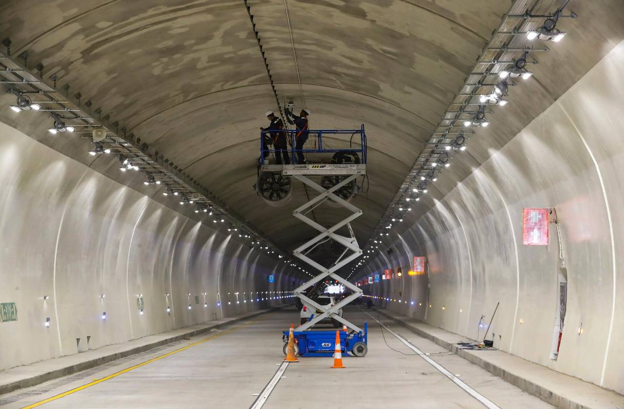 Según Covipacífico la concesionaria a cargo de la construcción de la vía, el túnel se termino un año antes de la fecha estipulada. Foto Manuel Saldarriaga