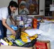 En la casa de Mariluz se están recibiendo alimentos no perecederos, medicamentos, comida para animales, pañales, entre otros artículos. FOTO Julio Herrera.