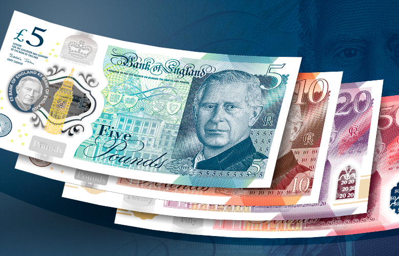 Aspecto de lo nuevos billetes del banco de Inglaterra. FOTO cortesía