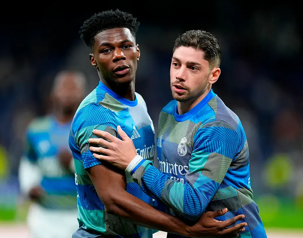 El capitán del Real Madrid, Fede Valverde, y Tchouameni están en medio de la tormenta del vestuario merengue. FOTO AFP