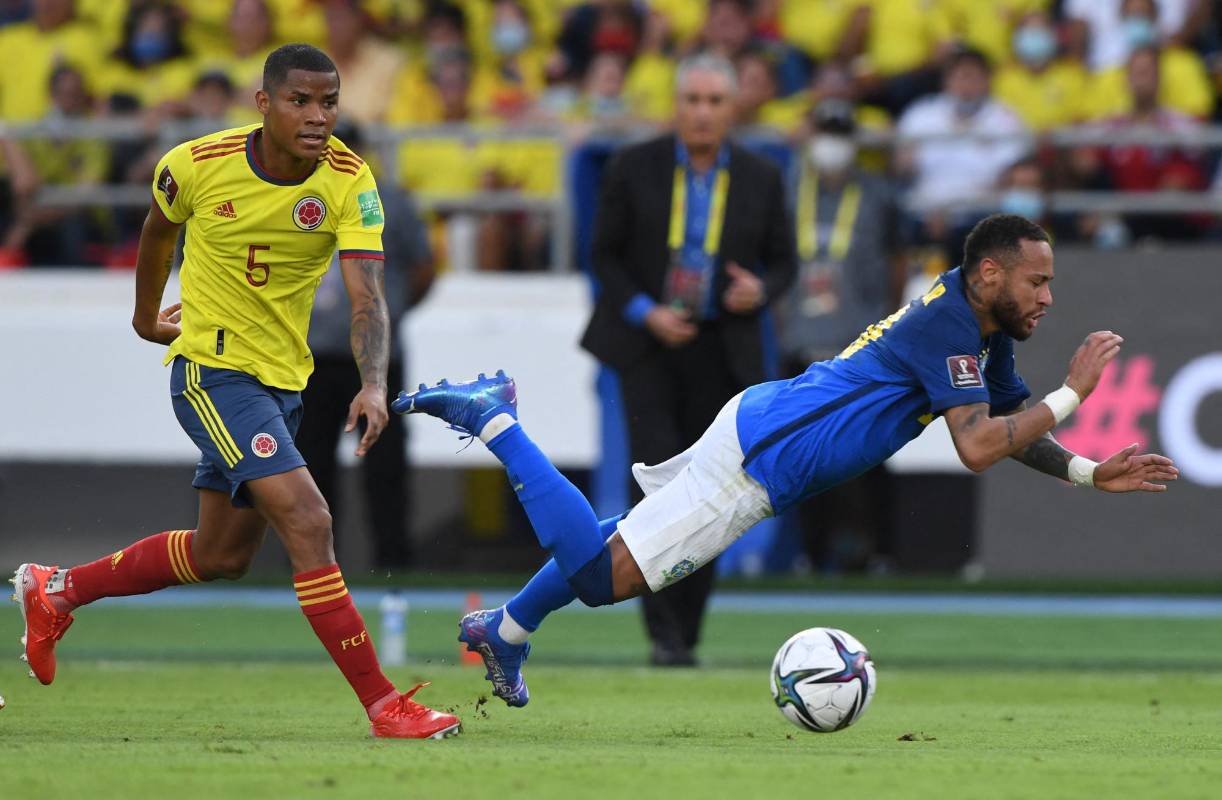 Wilmar Barrios junto a David Ospina, tuvieron una muy buena presentación en el partido frente a Brasil. Foto: AFP