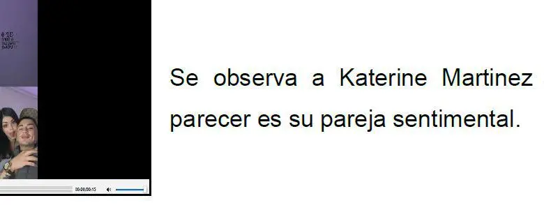 Una de las imágenes que reposan en evidencias de la Fiscalía con conexión de Brayan con su pareja alias Gabriela.