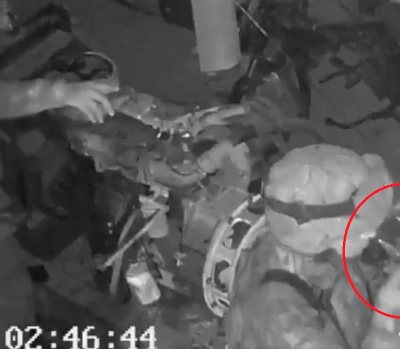 Esta es la grabación en la que se ve a uno de los militares consumiendo droga. FOTO: Captura de video