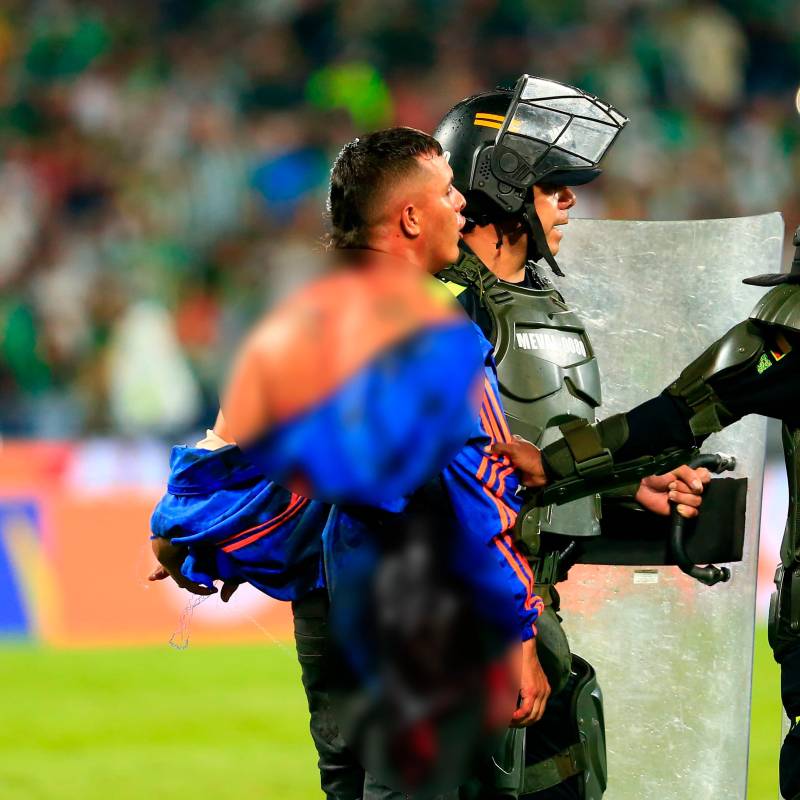 Antecedentes recientes hacen que los partidos de Junior en Medellín sean de cuidado para las autoridades. FOTO CAMILO SUÁREZ