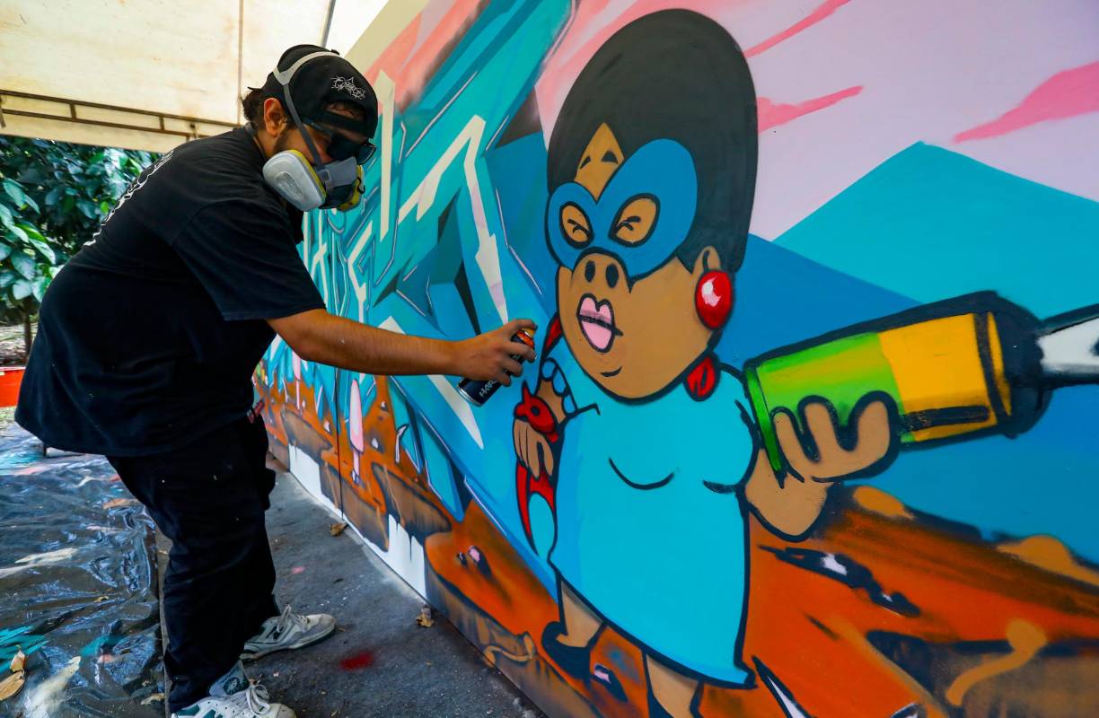 Se destaca cómo el arte urbano se ha ganado un espacio importante en el territorio nacional e internacional. Foto: Manuel Saldarriaga Quintero.