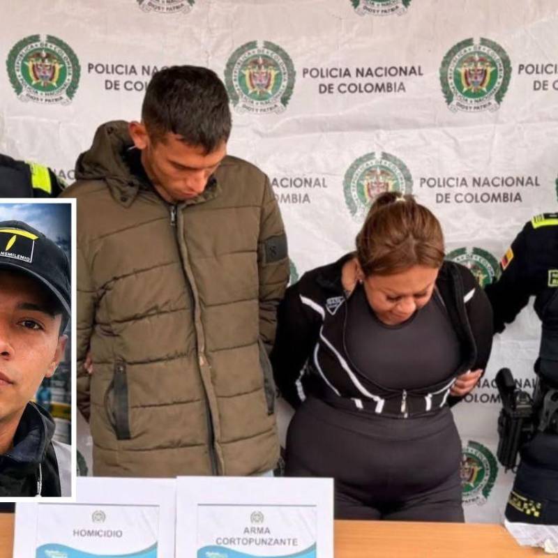 A Deibi Gabriel Acevedo Sánchez y a Anngi Natalia Díaz Sierra los mandaron a prisión por el asesinato del guarda de seguridad Cristian David Garzón Castro (detalle). FOTOS: CORTESÍA