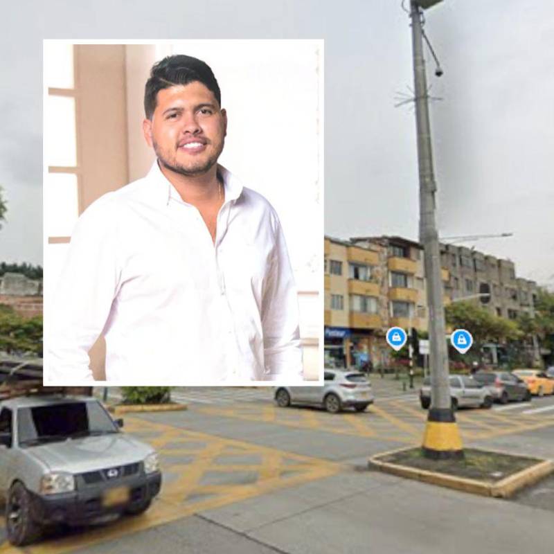 A Esteban Ramírez Parra (detalle), de 38 años, lo balearon cuando transitaba por este sector de Belén Rosales en compañía de su hermana. Dos hombres motorizados escaparon tras el ataque. FOTOS: GOOGLE MAPS Y CORTESÍA