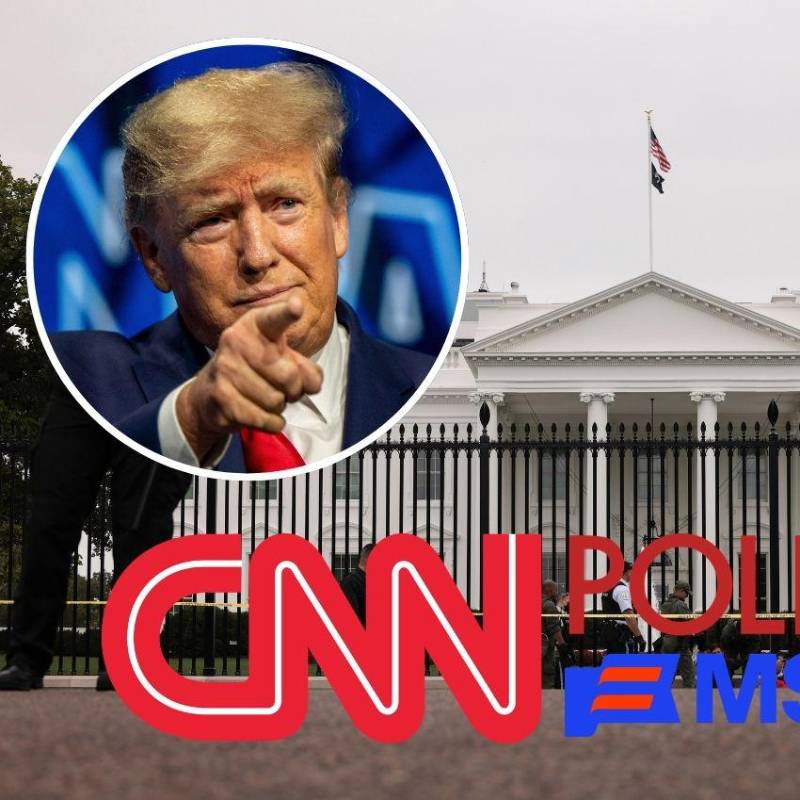 El presidente de Estados Unidos, Donald Trump, impidió acceso a los periodistas de CNN, Político y MS Now a la Casa Blanca, en medio de una disputa con ambos medios de comunicación. FOTOS: GETTY