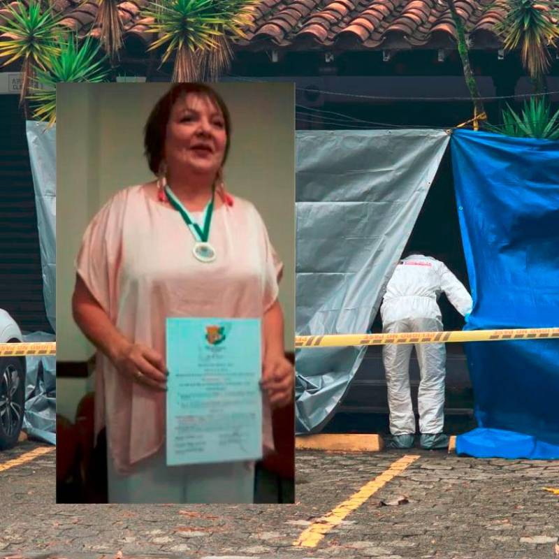 El atentado a la periodista María Victoria Correa Ramírez, de 68 años, y su hermana María Norelia, de 75, ocurrió dentro de una panadería del barrio Villagrande, de Envigado, el 28 de marzo. En el hecho, una de sus hermanas resultó lesionada. FOTOS: SANTIAGO OLIVARES TOBÓN Y CORTESÍA