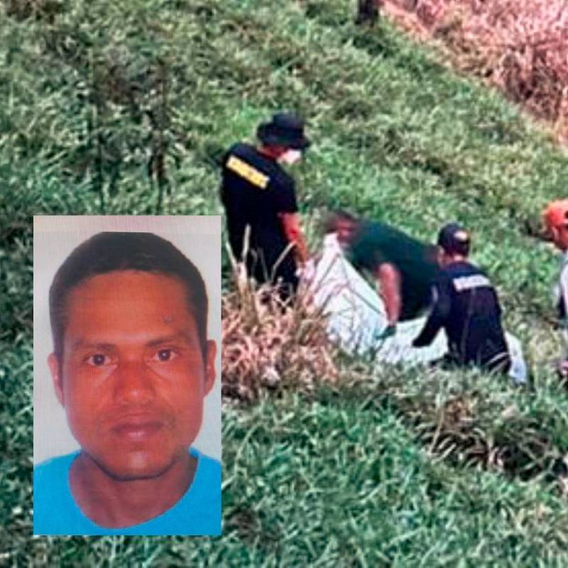 En este potrero de la vereda Canaán, de Tarso, en los límites con Jericó, las autoridades encontraron el cuerpo de Argemiro Argel Vásquez, de 41 años. FOTO CORTESÍA