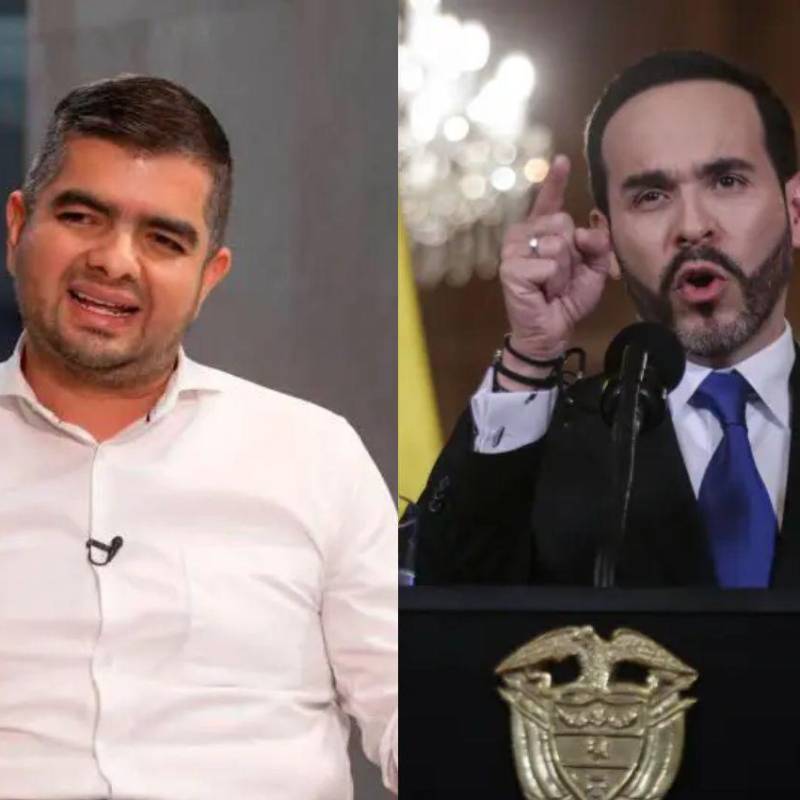 Julián Bedoya, en medio de un encuentro para definir los lineamientos para las elecciones regionales de 2027, dijo a sus aliados que apoyaran al presidente Abelardo de la Espriella. FOTOS: EL COLOMBIANO