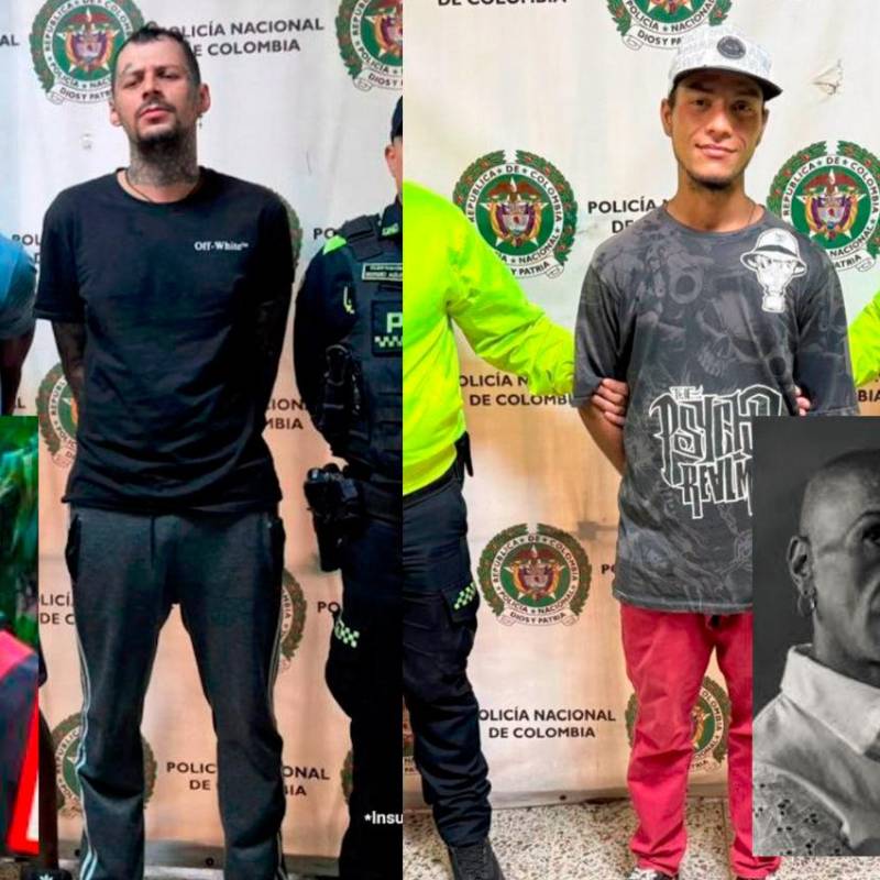 En la imagen izquierda: a Yoimar Blandón Córdoba (izq.) y a Daniel González Cano (der.) los condenaron por el asesinato del docente Mateo Jaramillo Naranjo (detalle). En la imagen derecha: Diego Alexánder Becerra Rave deberá purgar una pena por el crimen del activista Karis Saldarriaga (detalle). FOTOS: CORTESÍA