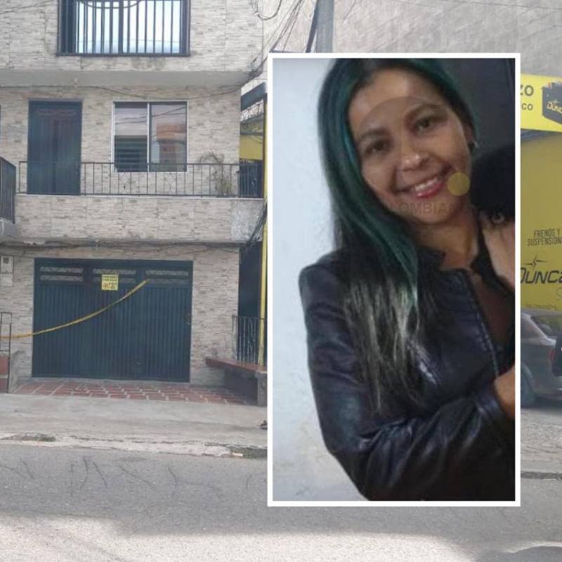 Dentro de esta vivienda del barrio San José, de Itagüí, ocurrió el asesinato de Arelis María Bertel Hernández (detalle), de 41 años. FOTO: GUILLERMO LEÓN OSPINA MUÑOZ Y CORTESÍA