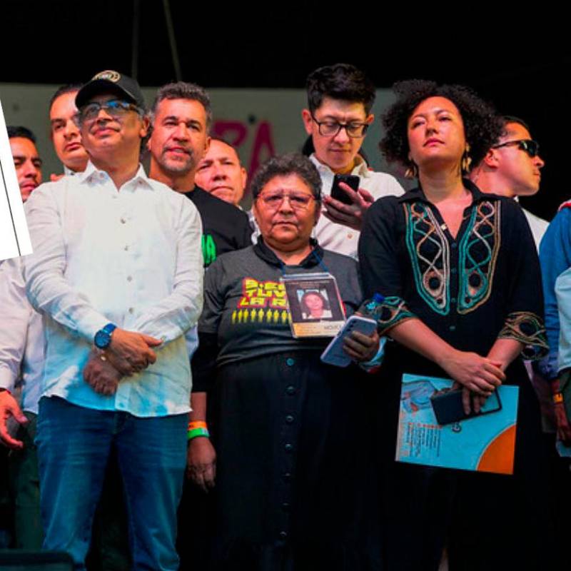 Documento del Inpec demuestra que la senadora Isabel Cristina Zuleta (der) solicitó la salida de prisión de nueve cabecillas de bandas criminales que se encuentran actualmente pagando condenas por más de 10 años de prisión y que forman parte de la mesa de la paz urbana. FOTO: PRESIDENCIA