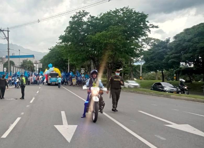La manifestación salió de Ciudad del Río con destino al Parque de las Luces. FOTO: Cortesía
