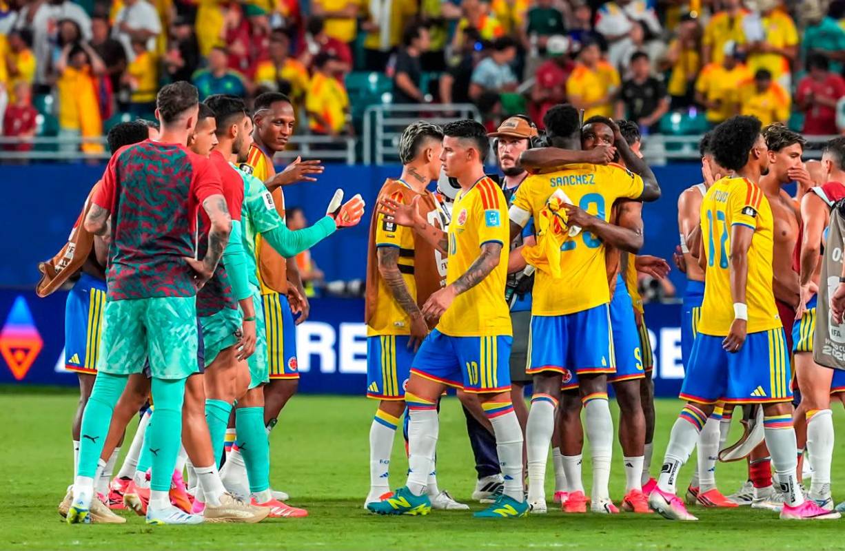 La Selección Colombia hizo un buen papel y terminó primera del Grupo K del Mundial de Norteamérica. Foto: Juan Antonio Sánchez