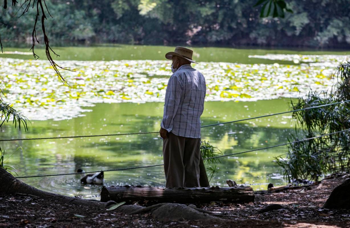 Posee un gran lago para la vista de los visitantes y el habita de algunas especies vegetales y animales. Foto: Manuel Saldarriaga Quintero.