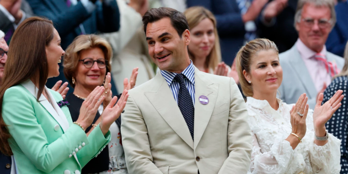 Retired Tennis Legend Roger Federer Receives Standing Ovation at Wimbledon 2022, Joined by Princess Catherine of Wales