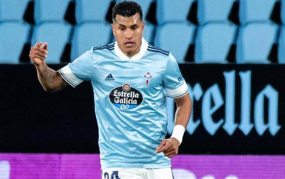 El colombiano sufrió una molestia en su pierna derecha y por el momento es baja para el Celta. FOTO TOMADA DE TWITTER @CELTA