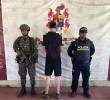 El ciudadano fue puesto bajo protección de la Fuerza Pública tras un operativo. FOTO: Cortesía Ejército Nacional
