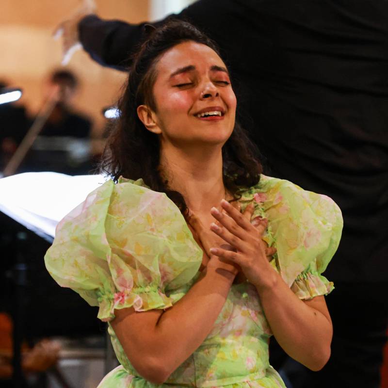 El programa del concierto incluye: Una mañana de primavera de L. Boulanger, Sinfonía n.º 41 “Júpiter” de Mozart y Cuatro últimas canciones de Strauss. FOTO Manuel Saldarriaga.
