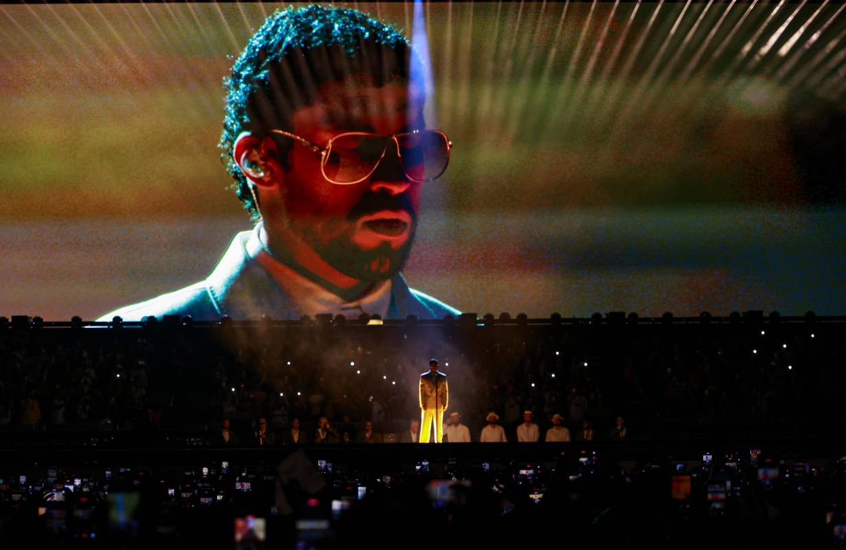 Dos escenarios, una gran pantalla gigante, buen juego de luces, sonido perfecto. Detalles de este gran concierto. Foto: Manuel Saldarriaga Quintero.